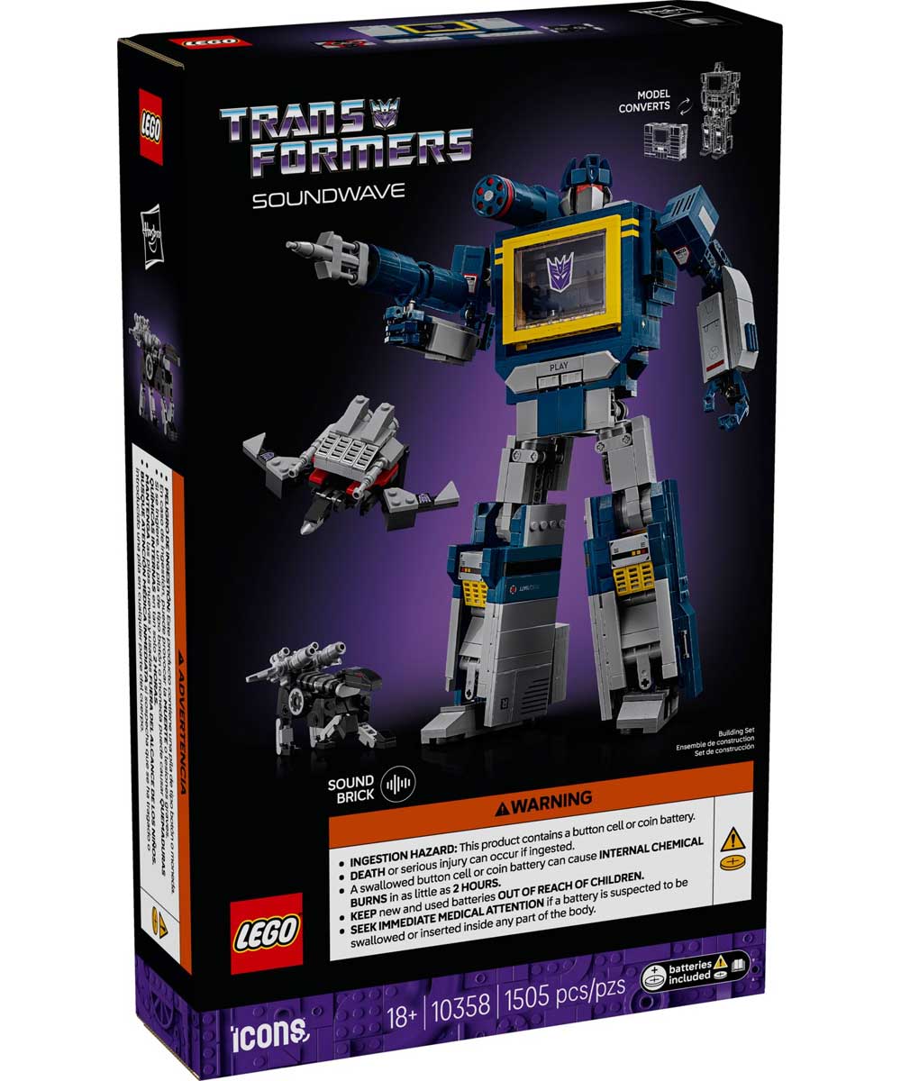 LEGO 10358 - LEGO EXCLUSIVES - Transformers: Soundwave