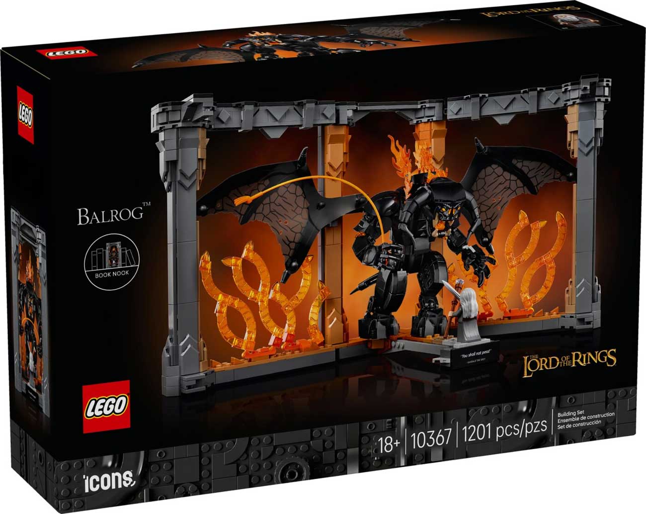 LEGO 10367 - LEGO EXCLUSIVES - The Lord of the Rings: Balrog Book Nook