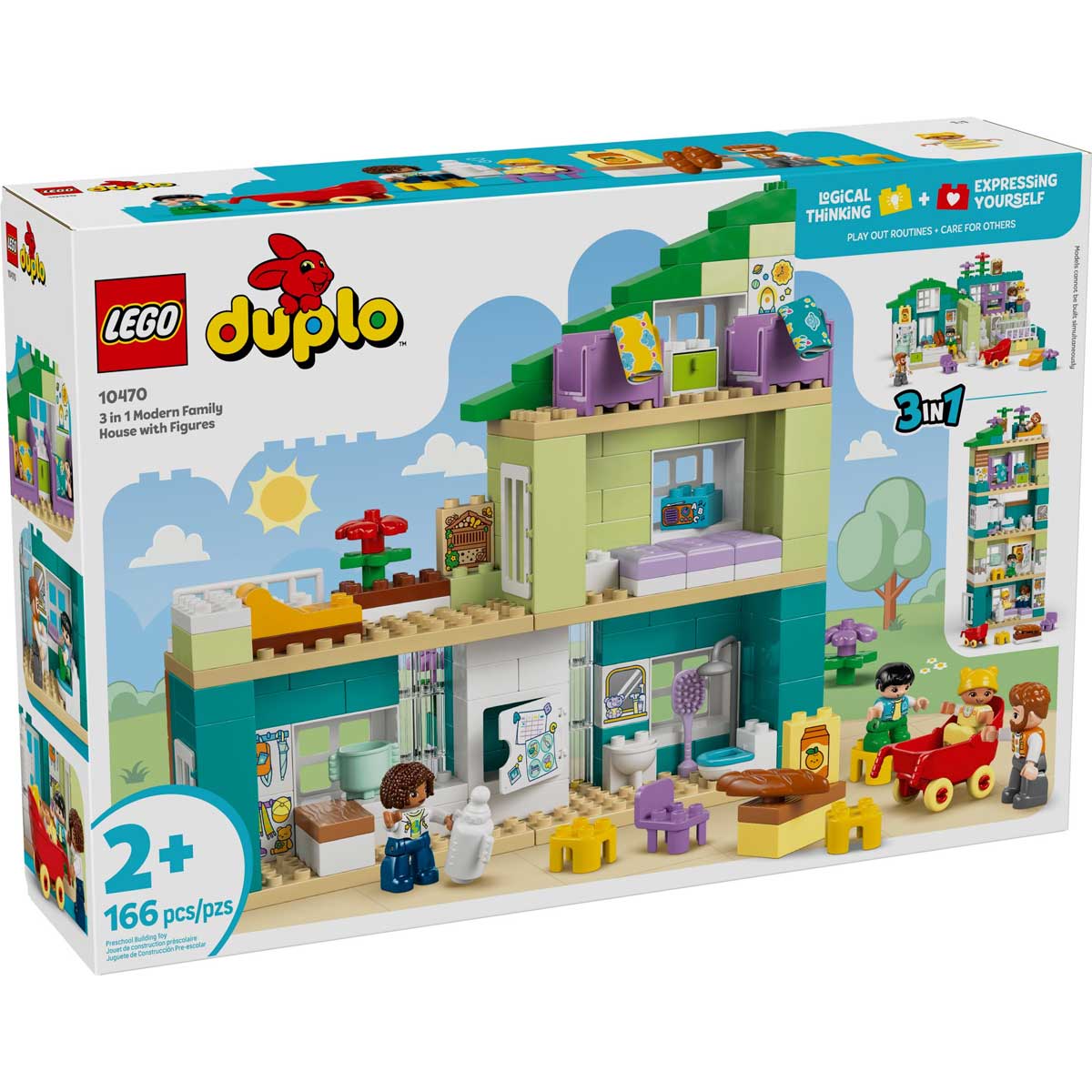 LEGO 10470 - LEGO DUPLO - 3 in 1 Modern Family House with Figures