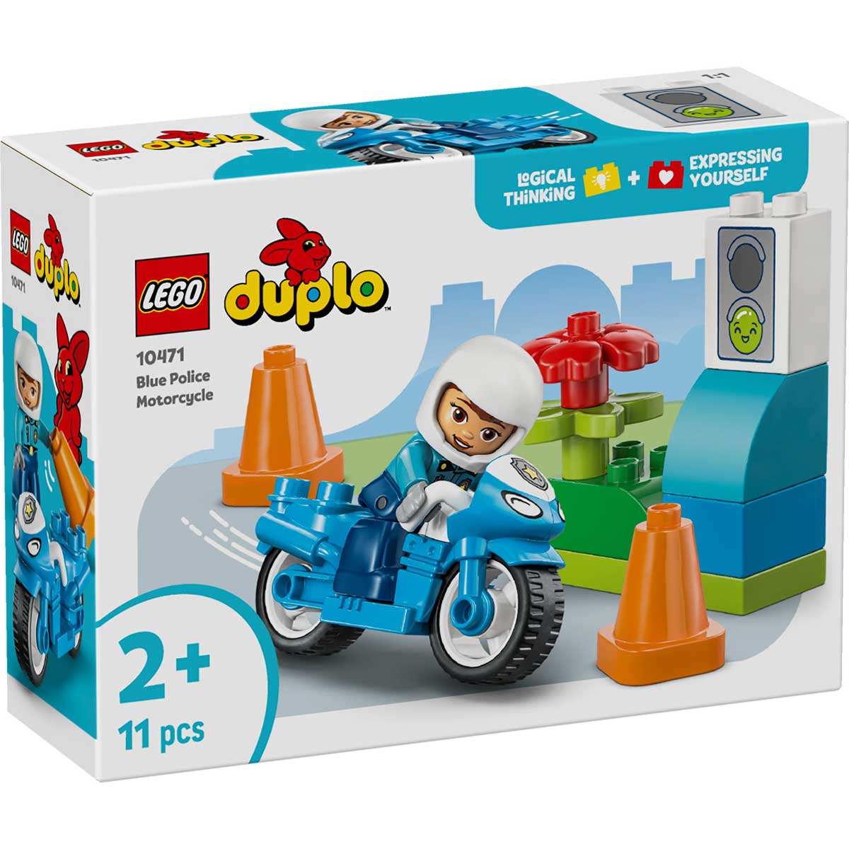 LEGO 10471 - LEGO DUPLO - Blue Police Motorcycle