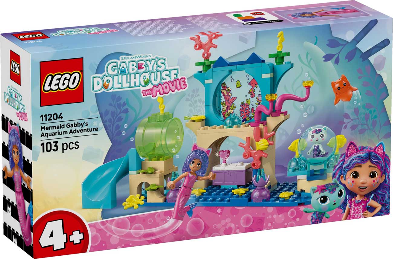 LEGO 11204 - LEGO GABBY'S DOLLHOUSE - Mermaid Gabby's Aquarium Adventure