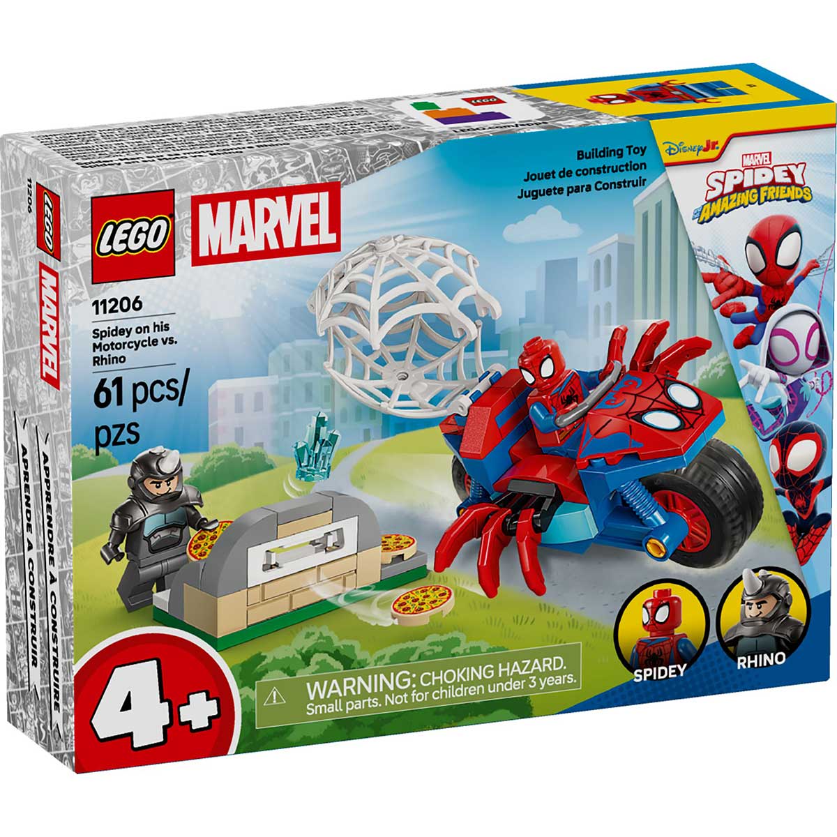 LEGO 11206 - LEGO MARVEL - Spidey on his Motorcycle vs. Rhino