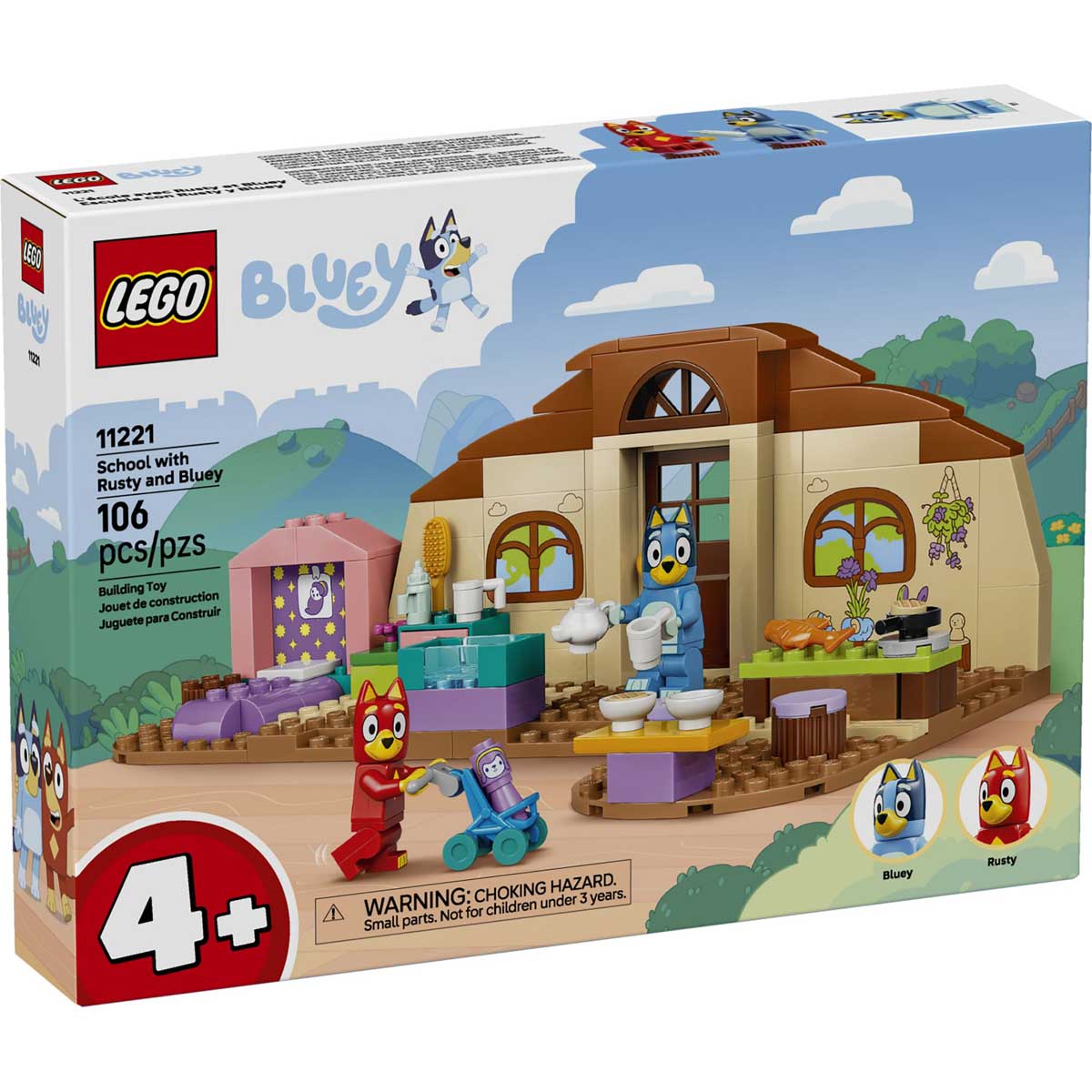 LEGO 11221 - LEGO BLUEY - School with Rusty and Bluey