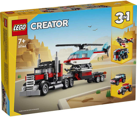 LEGO 31146 - LEGO CREATOR - Flatbed Truck with Helicopter