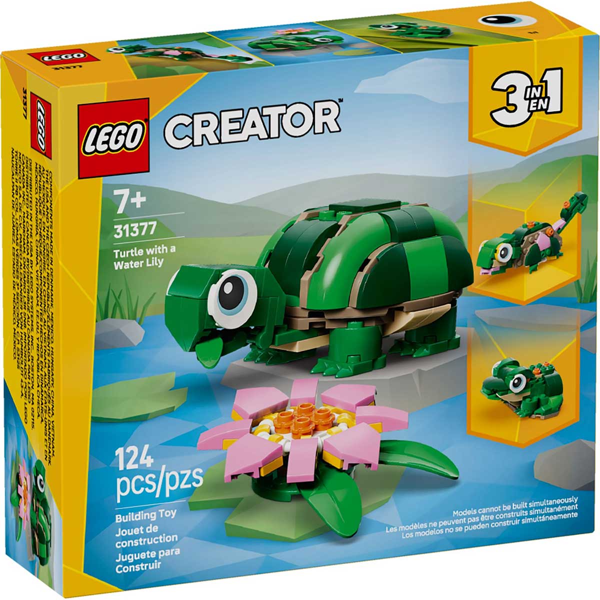 LEGO 31377 - LEGO CREATOR - Turtle with a Water Lily Flower