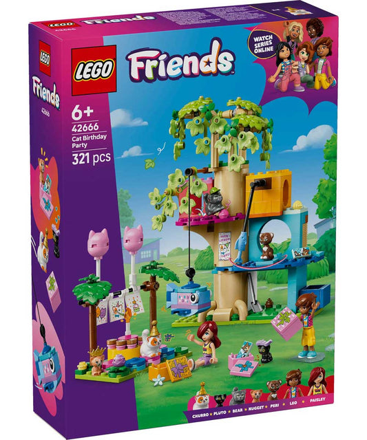 LEGO 42666 - LEGO FRIENDS - Cat Birthday Party & Tree House