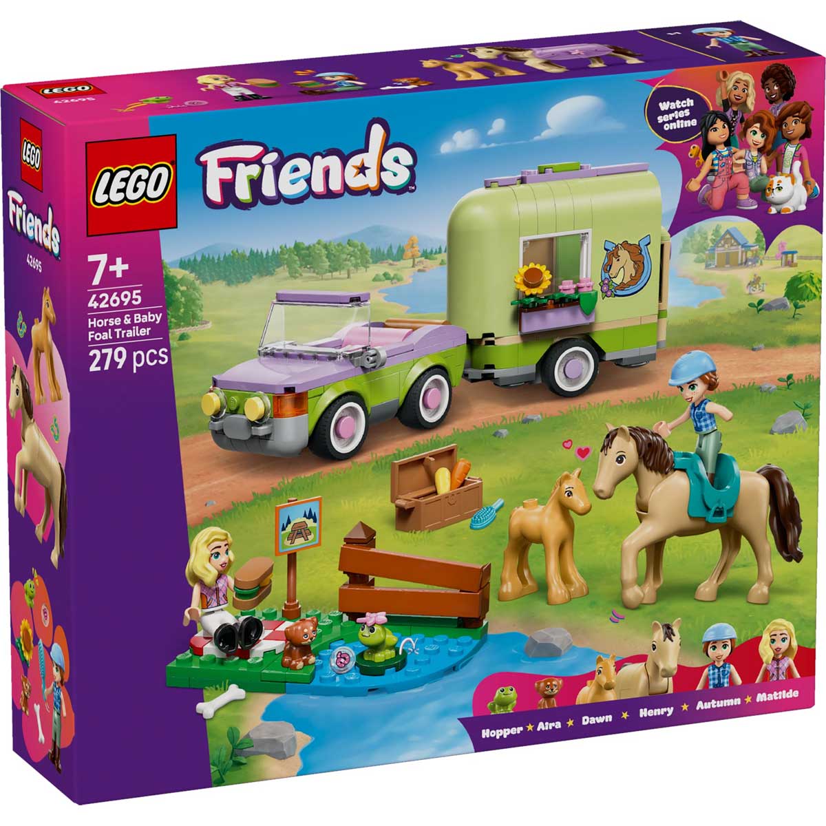 LEGO 42695 - LEGO FRIENDS - Horse & Baby Foal Trailer