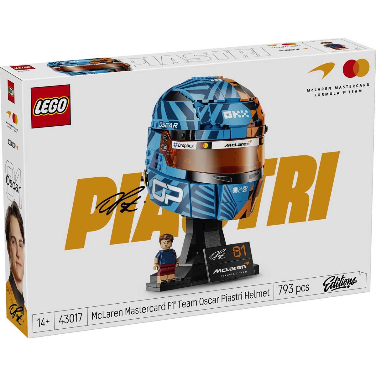 LEGO 43017 - LEGO EDITIONS - McLaren Mastercard F1® Team Oscar Piastri Helmet