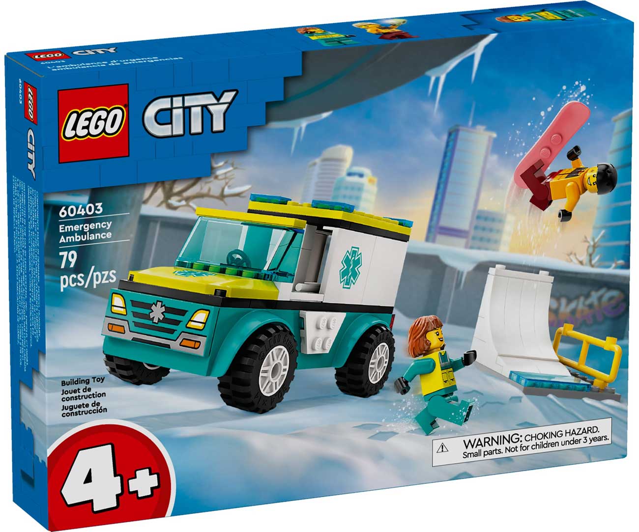 LEGO 60403 - LEGO CITY - Emergency Ambulance and Snowboarder