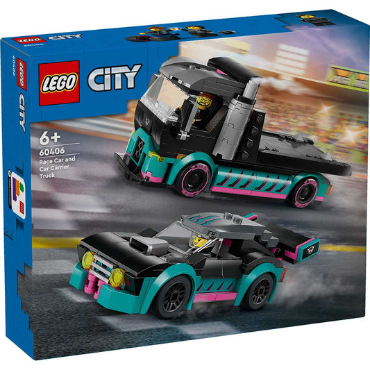LEGO 60406 - LEGO CITY - Race Car and Car Carrier Truck