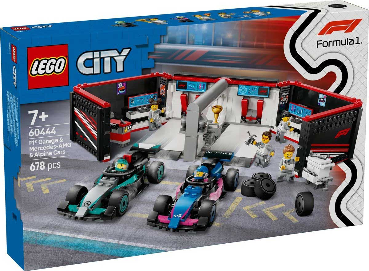 LEGO 60444 - LEGO CITY - F1® Garage & Mercedes AMG & Alpine Cars