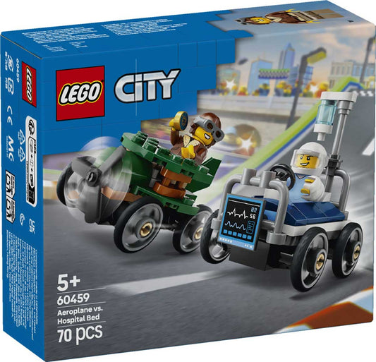 LEGO 60459 - LEGO CITY - Airplane vs. Hospital Bed Race Car Pack