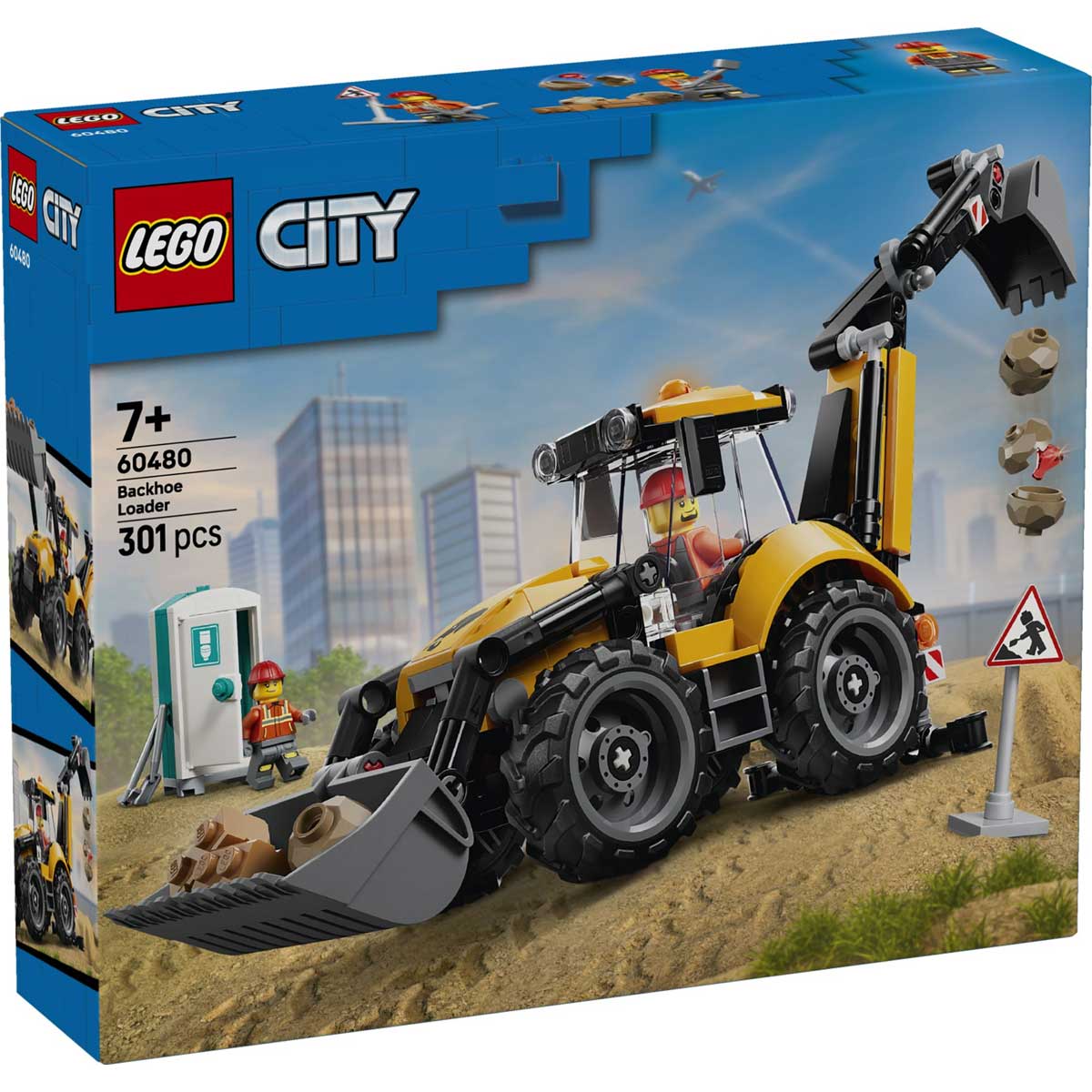 LEGO 60480 - LEGO CITY - Yellow Backhoe Loader