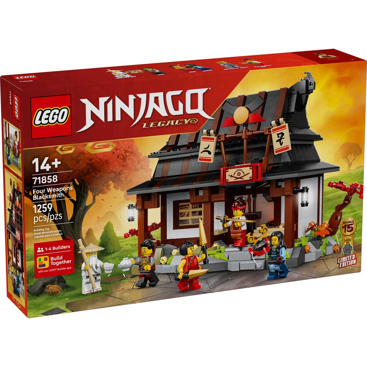 LEGO 71858 - LEGO NINJAGO - Four Weapons Blacksmith 15th Anniversary