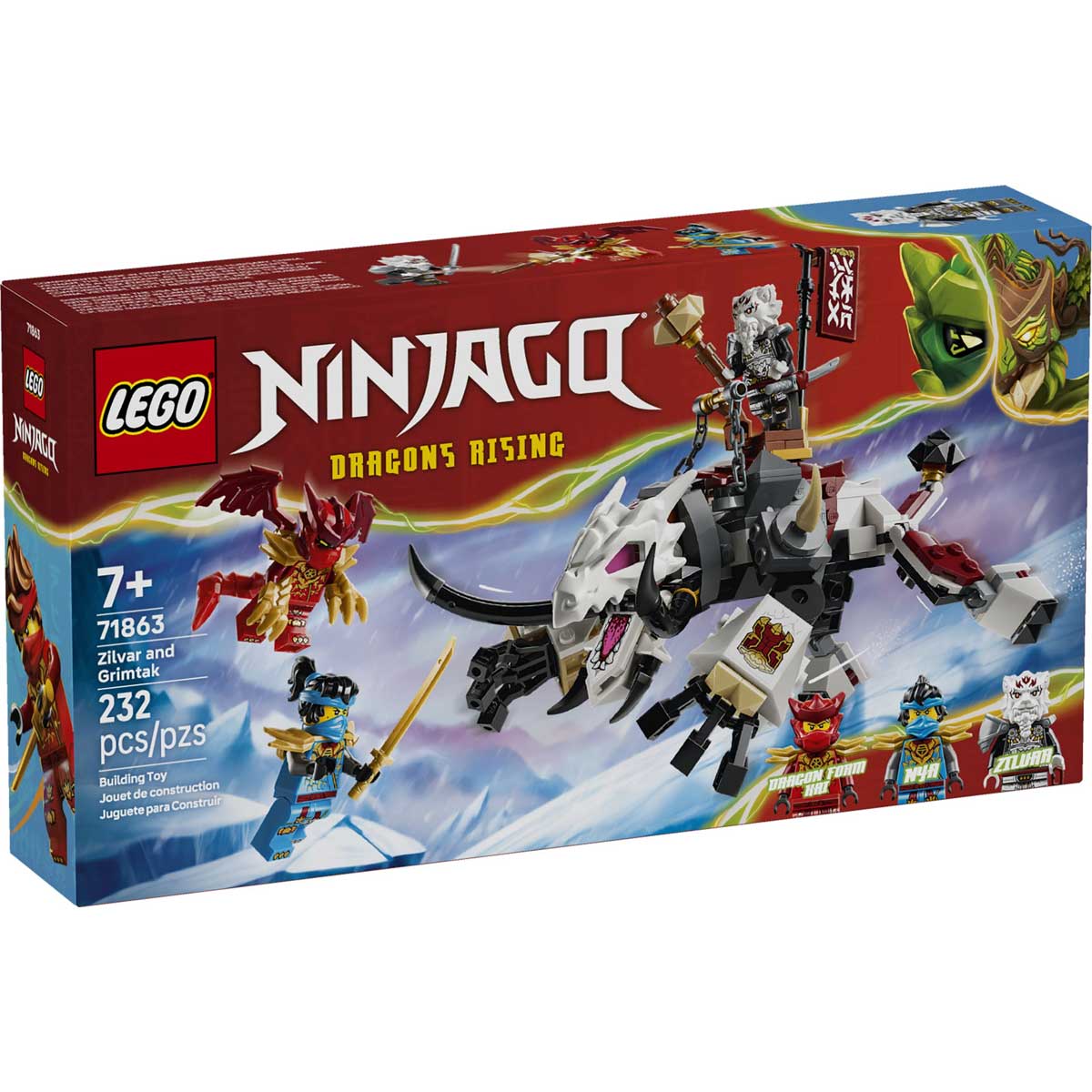 LEGO 71863 - LEGO NINJAGO - Zilvar and Grimtak the Dragon Beast