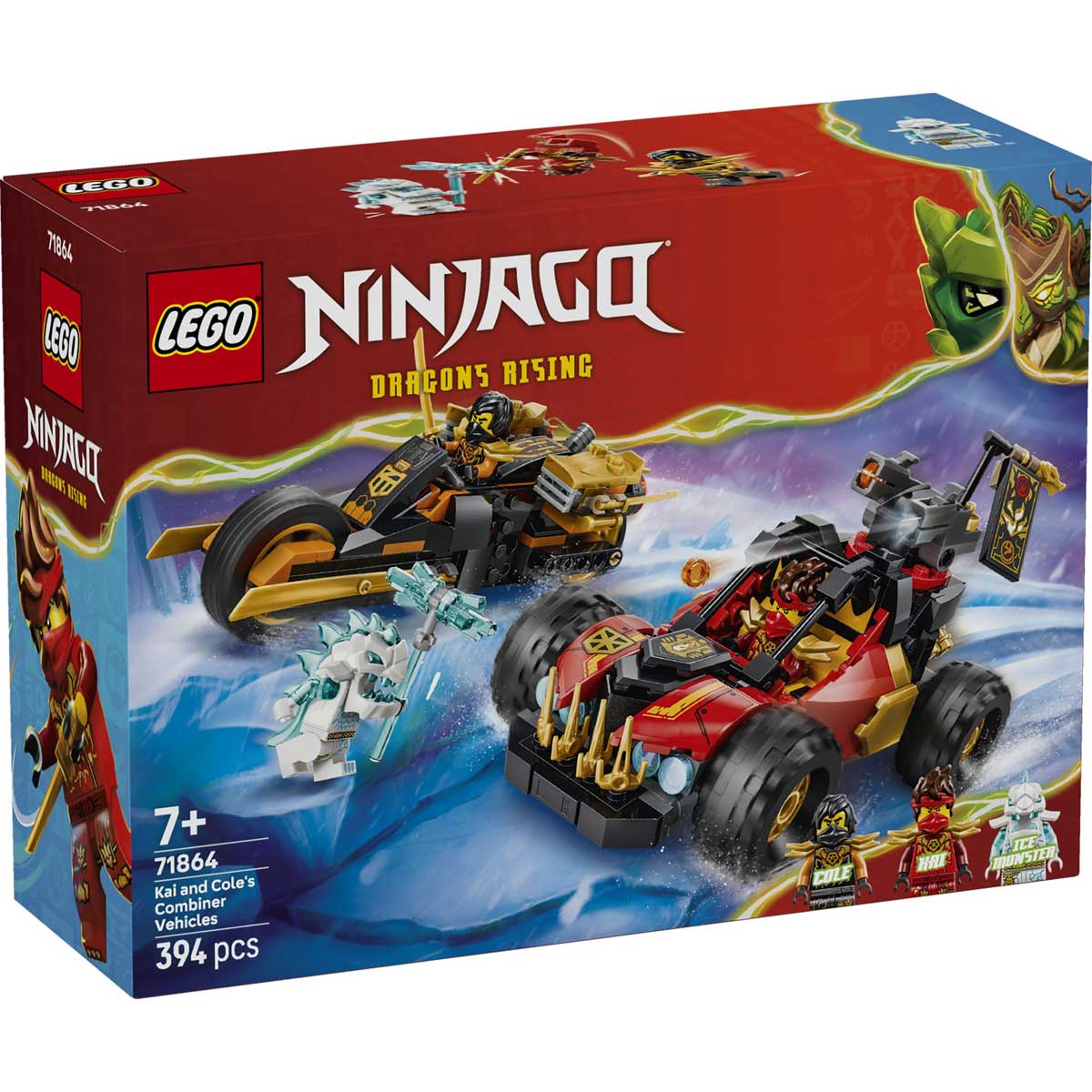 LEGO 71864 - LEGO NINJAGO - Kai and Cole's Combiner Vehicles