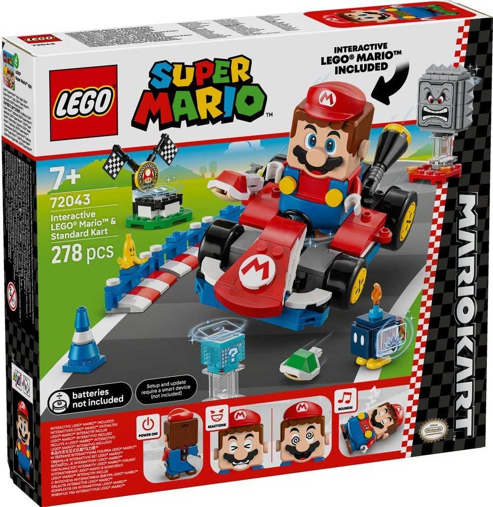 LEGO 72043 - LEGO SUPER MARIO - Mario Kart™ Interactive LEGO® Mario™ & Standard Kart