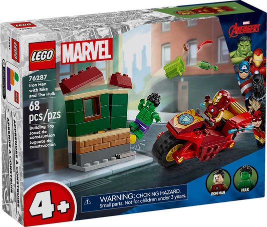 LEGO 76287 - LEGO MARVEL SUPER HEROES - Iron Man with Bike and The Hulk