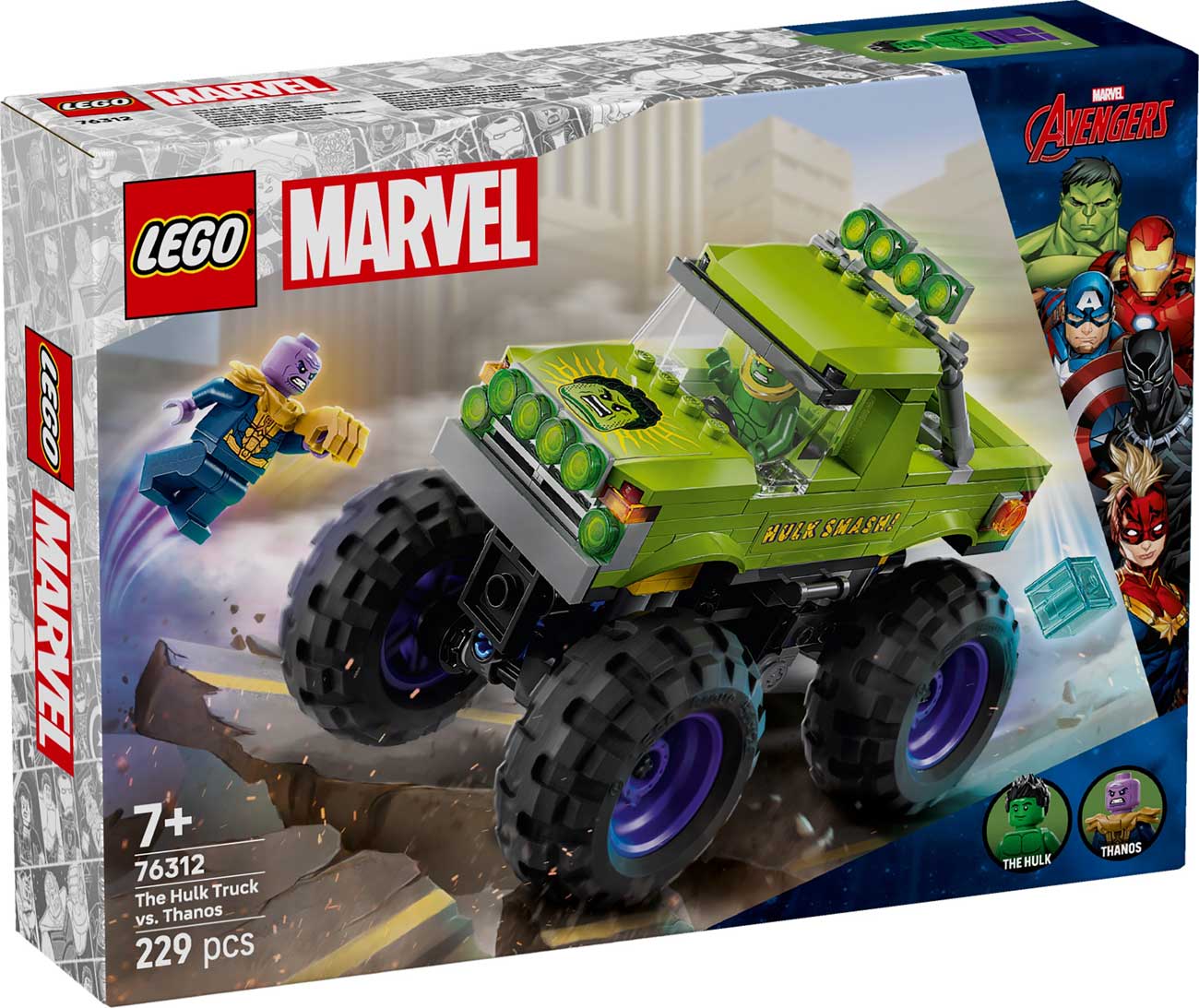 LEGO 76312 - LEGO MARVEL SUPER HEROES - The Hulk Truck vs. Thanos