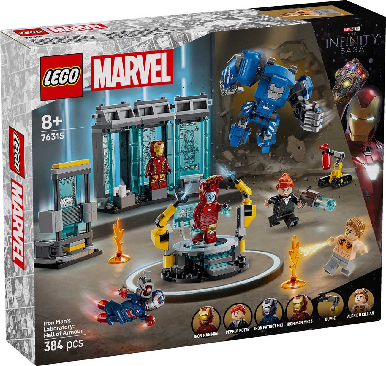 LEGO 76315 - LEGO MARVEL SUPER HEROES - Iron Man's Laboratory: Hall of Armor
