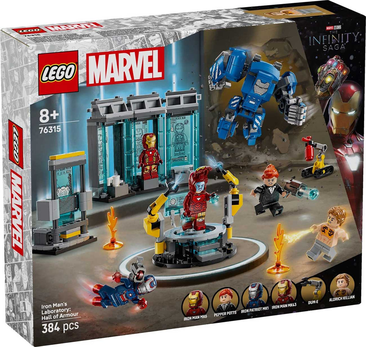 LEGO 76315 - LEGO MARVEL SUPER HEROES - Iron Man's Laboratory: Hall of Armor