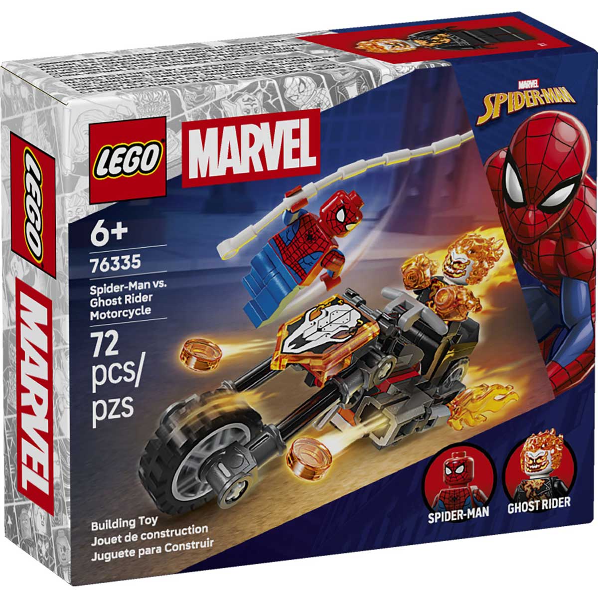LEGO 76335 - LEGO MARVEL SUPER HEROES - Spider Man vs. Ghost Rider Motorcycle