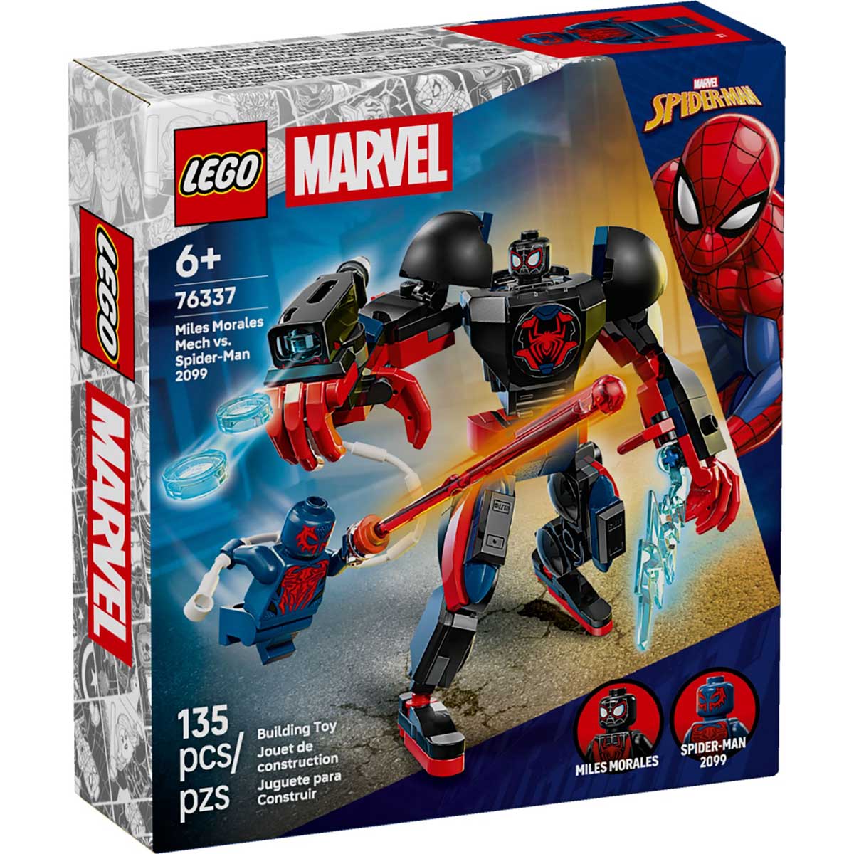 LEGO 76337 - LEGO MARVEL SUPER HEROES - Miles Morales Mech vs. Spider Man 2099