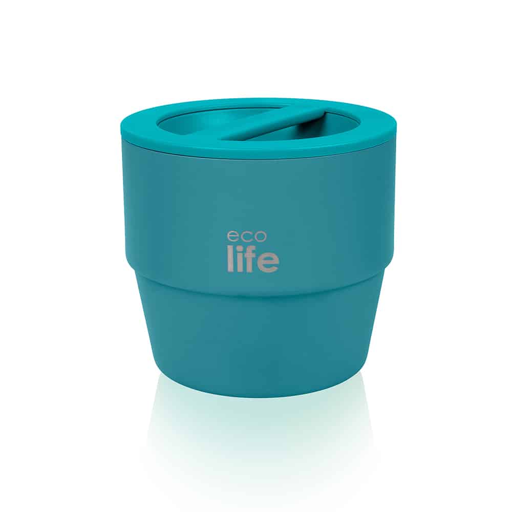 Ecolife Στρογγυλό Θερμός Φαγητού 750ml Ecolife Πετρόλ 33-B0-9065