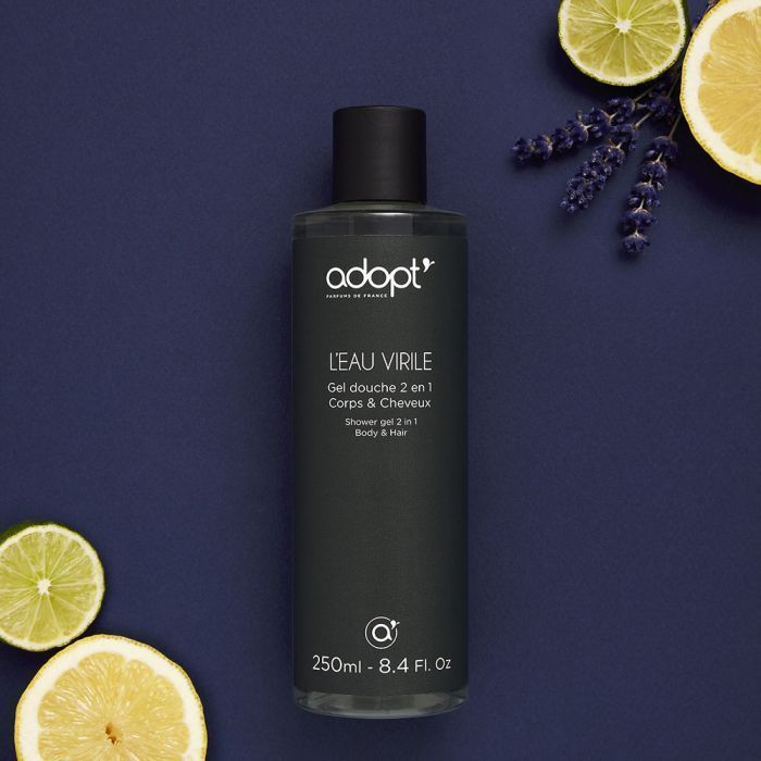Shower Gel L'Eau Virile 2in1 Body &amp; Hair 250ml Adopt