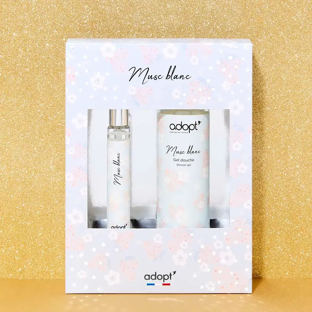 Musc Blanc Gift Box Eau De Parfum 30ml - Shower Gel | Adopt
