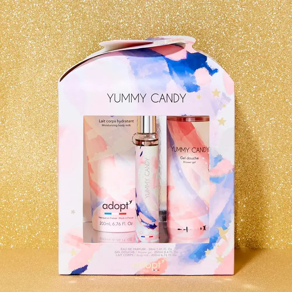 Yummy Candy Gift Box Eau De Parfum - Shower Gel - Body Milk | Adopt