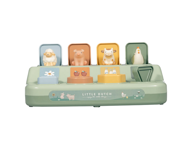 Little Dutch Εκπαιδευτικό παιχνίδι pop-up Ζωάκια LD2012515