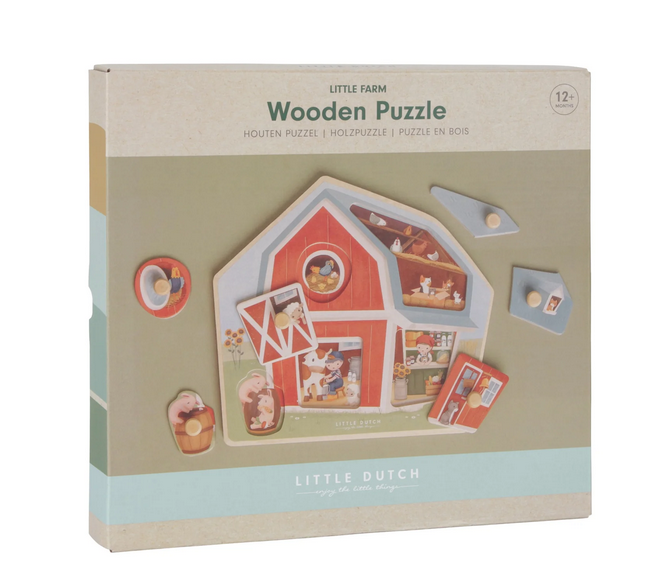 Little Dutch Ξύλινο παζλ Little Farm FSC LD7158