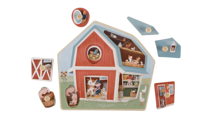 Little Dutch Ξύλινο παζλ Little Farm FSC LD7158