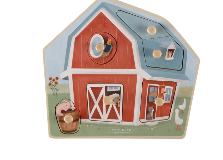 Little Dutch Ξύλινο παζλ Little Farm FSC LD7158