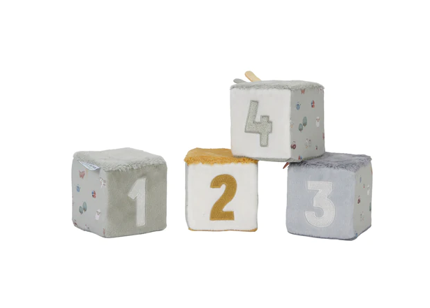 Little Dutch Σετ παιχνιδιού με υφασμάτινους κύβους Little Farm LD8816