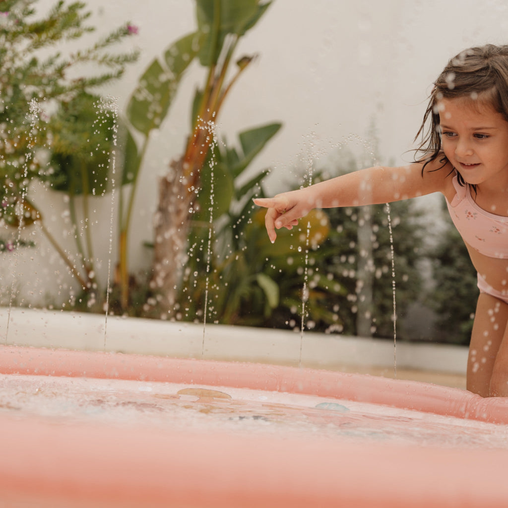 LITTLE DUTCH Φουσκωτό στρώμα παιχνιδιού Sprinkler Ocean Dreams Ροζ 150 εκ LD2012396