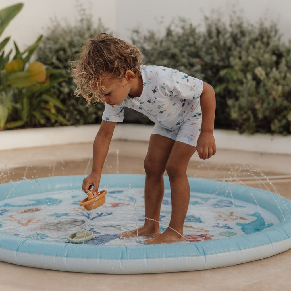 LITTLE DUTCH Φουσκωτό στρώμα παιχνιδιού Sprinkler Ocean Dreams Μπλε 150 εκ LD2012395