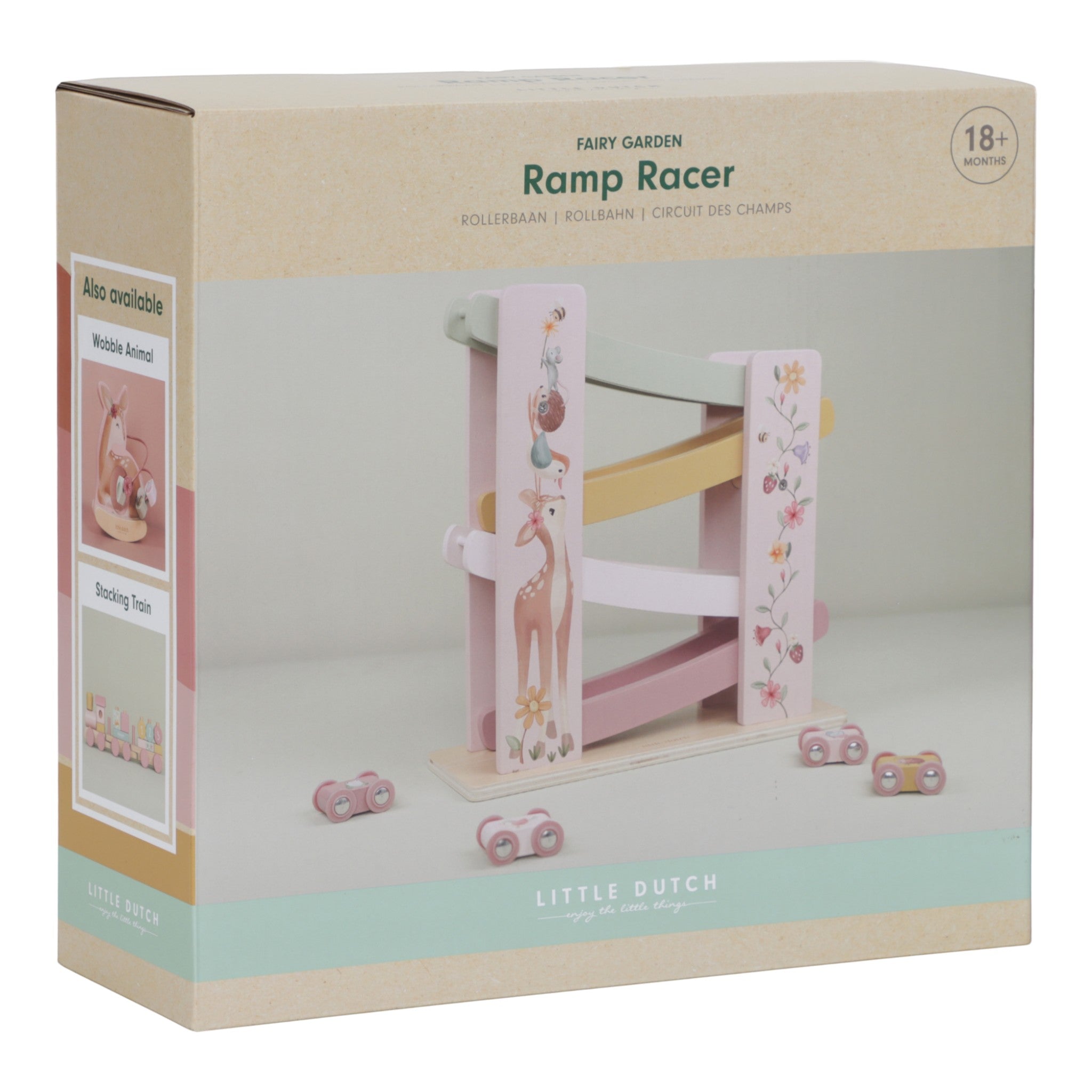 LITTLE DUTCH. Ξύλινη πίστα αγώνων με αυτοκινητάκια Fairy Garden FSC LD7355