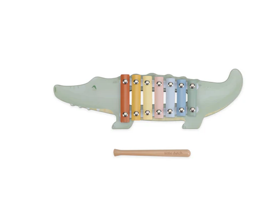 LITTLE DUTCH. Ξυλόφωνο κροκοδειλάκι Safari Friends FSC LD7475
