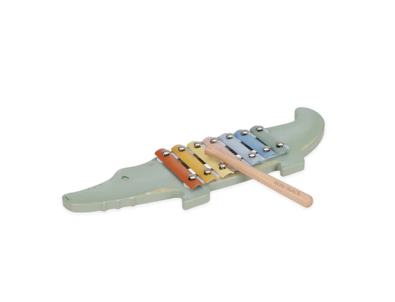 LITTLE DUTCH. Ξυλόφωνο κροκοδειλάκι Safari Friends FSC LD7475