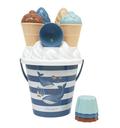 LITTLE DUTCH Σετ κουβαδάκια παραλίας Ice Cream Ocean World Μπλε LD2016376