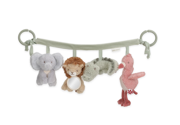 LITTLE DUTCH. Υφασμάτινη γιρλάντα για καρότσι Safari Friends GRS LD8311