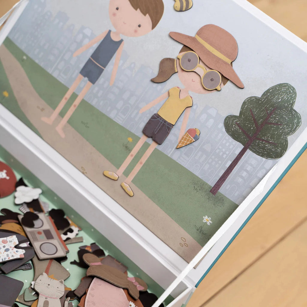 LITTLE DUTCH. Μαγνητικό παιχνίδι σύνθεσης εικόνων σε κασετίνα Jim &amp; Rosa FSC