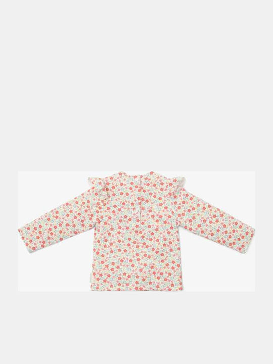 LITTLE DUTCH. Μπλουζάκι μακρυμάνικο με προστασία UV Sunny Flowers Multi-colour - Νο 74/80