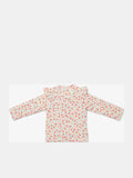 LITTLE DUTCH. Μπλουζάκι μακρυμάνικο με προστασία UV Sunny Flowers Multi-colour - Νο 74/80