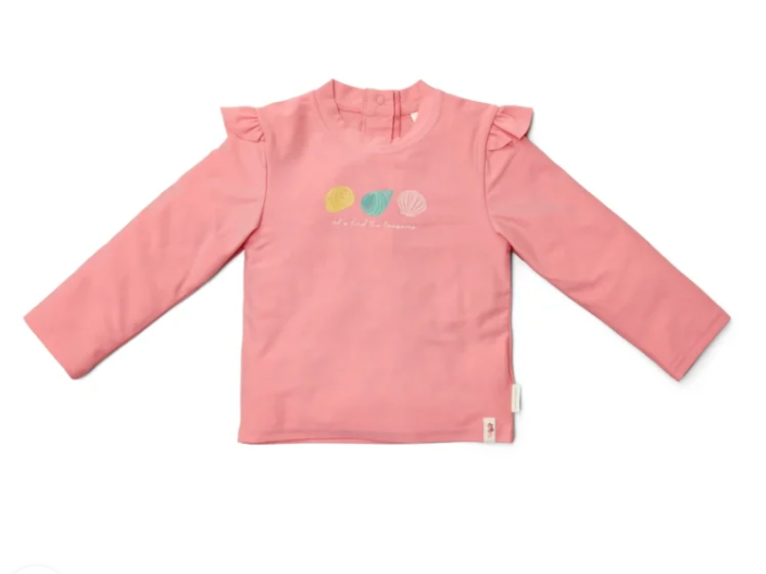 LITTLE DUTCH. Μπλουζάκι μακρυμάνικο με προστασία UV Ocean Treasures Rouge - Νο 86/92