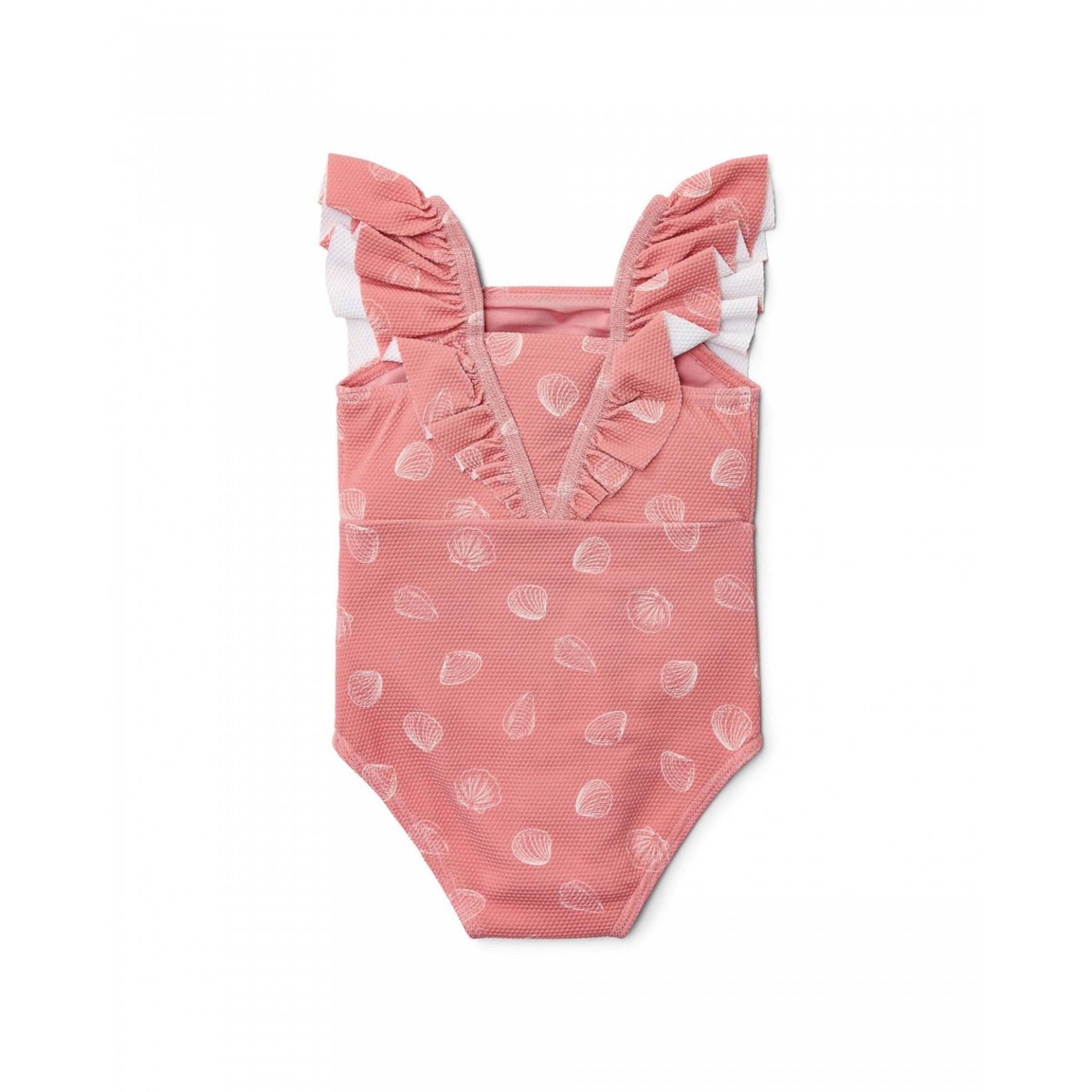 LITTLE DUTCH. Ολόσωμο μαγιό με βολάν Ocean Treasures Pink - Νο 98/104
