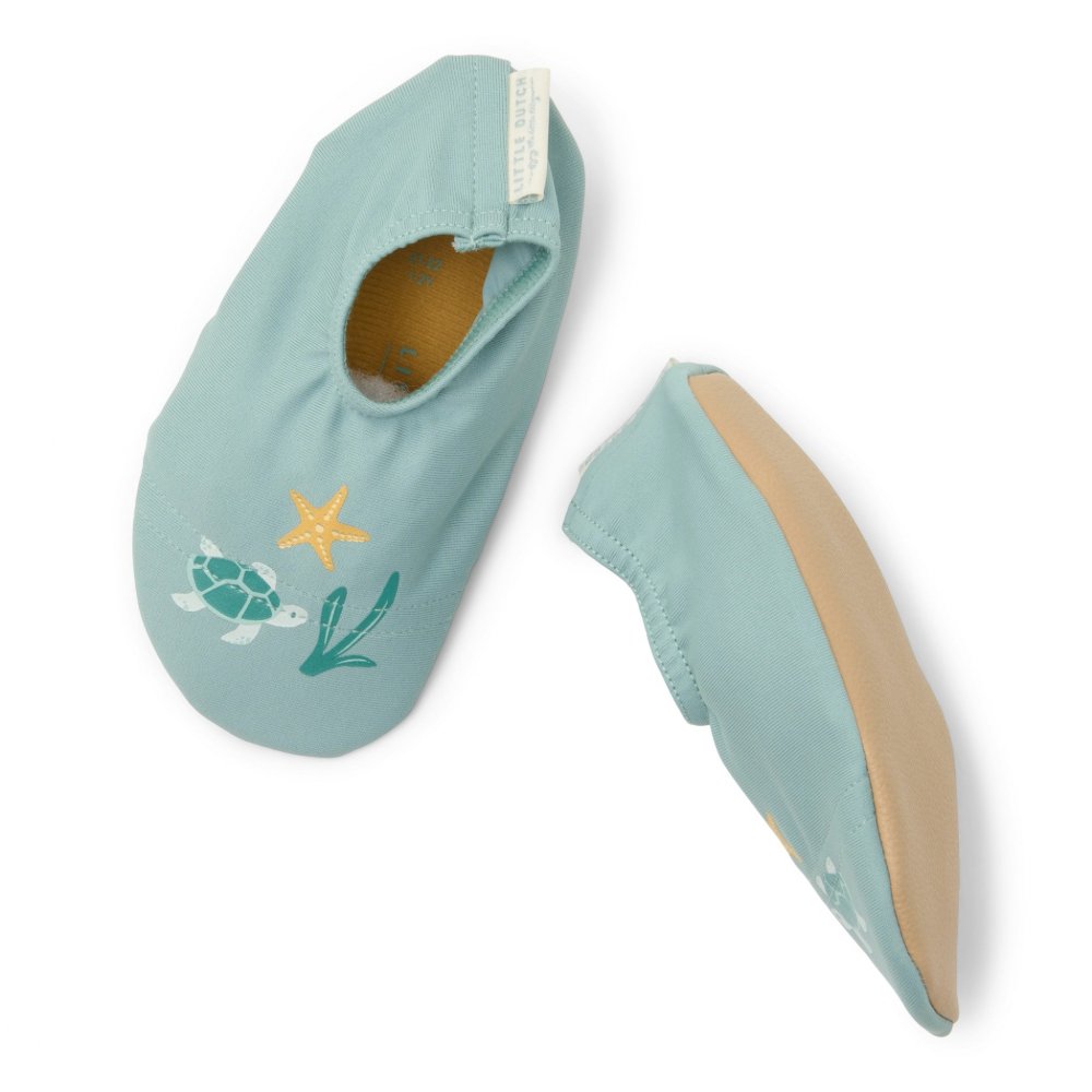 LITTLE DUTCH. Παιδικά παπουτσάκια θαλάσσης Seashells Surf Blue - Νο 23/24