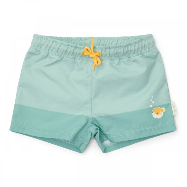 LITTLE DUTCH. Παιδικό μαγιό βερμούδα για αγόρια Seashells Surf Blue - Νο 74/80